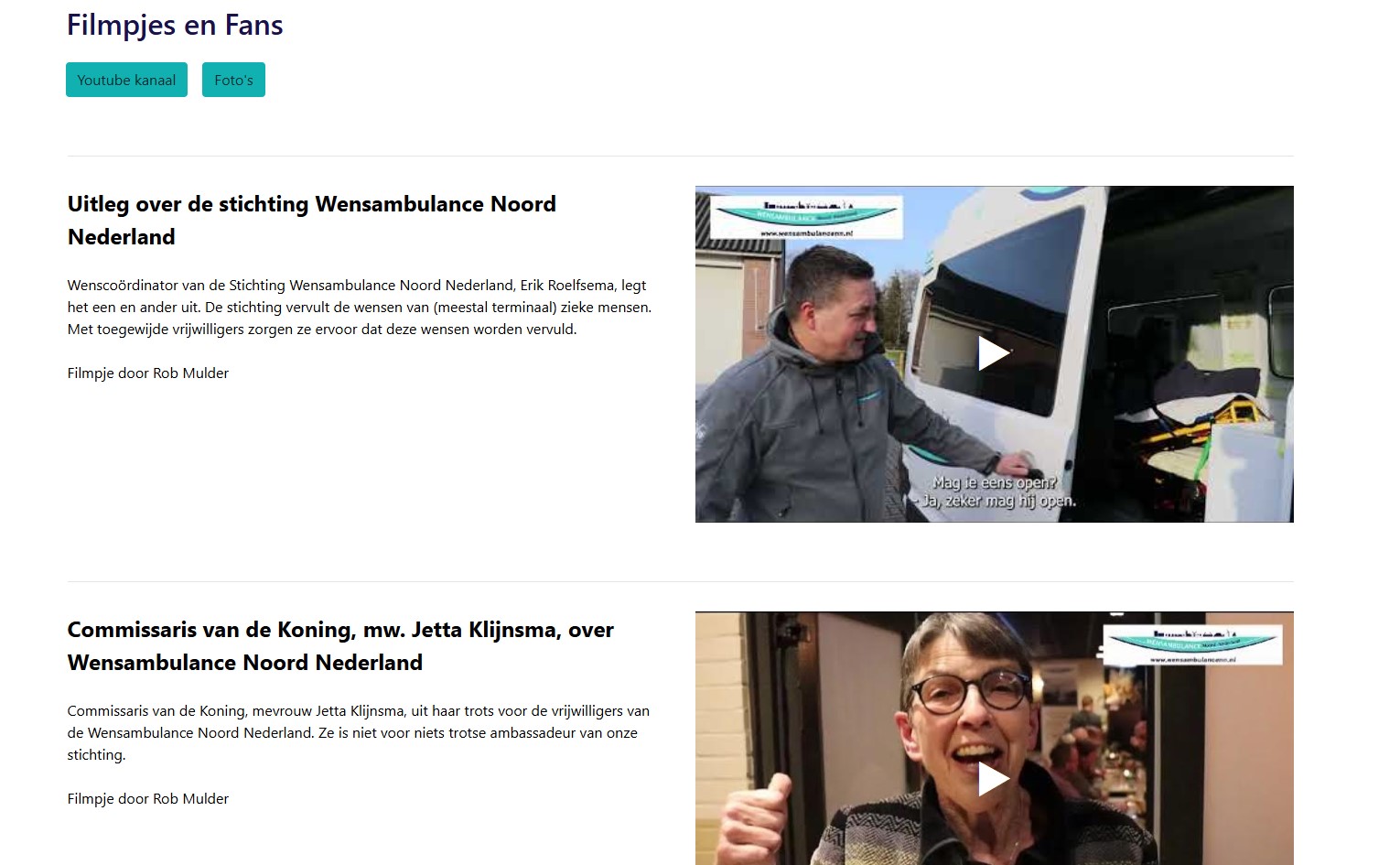 Wensambulance Noord-Nederland